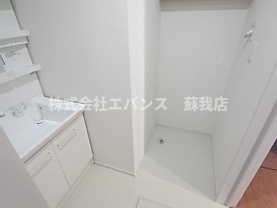 【洗面所】 | ル・ソレイユ浜野 | 忙しい朝には欠かせない洗面所です