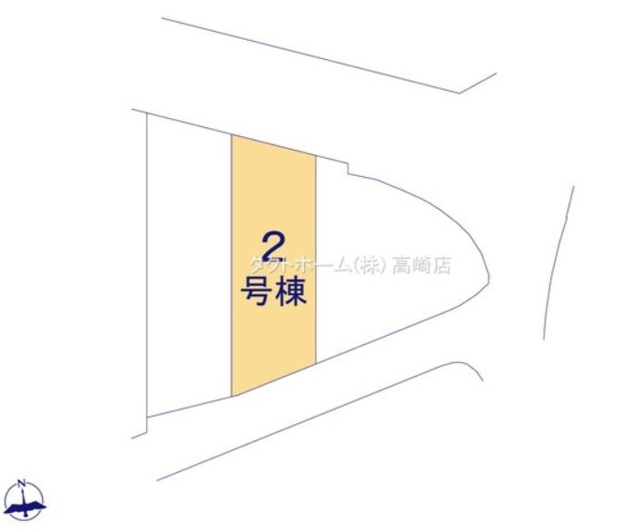 GRAFARE 高崎市下中居町2期 新築2号棟の区画図