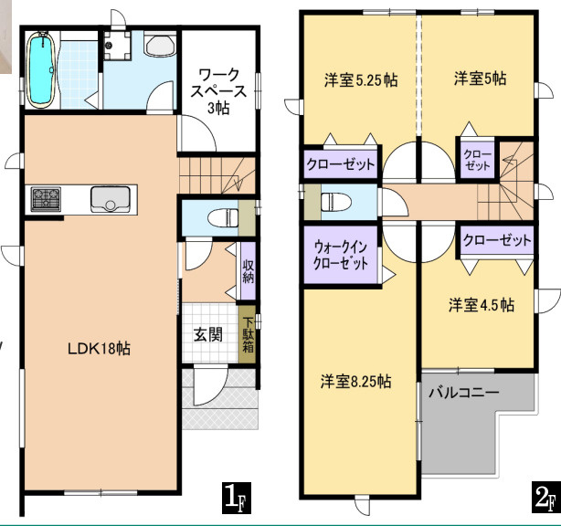 中古戸建　清瀬市中里4丁目の間取り