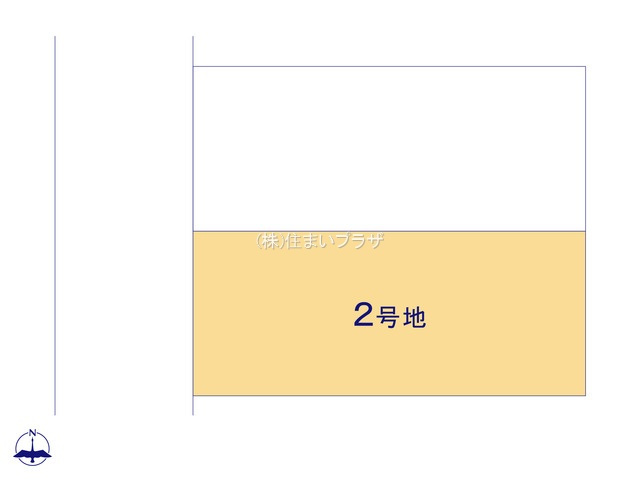 仲介手数料無料）一宮市第１大和町福森２号棟の区画図