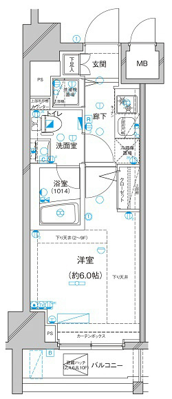 Le'a横濱ミッドスクエアの間取り|Ctype