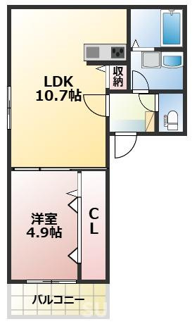 オルビスタ健軍の間取り