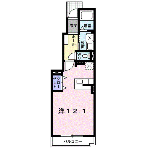 カーサ中村Bの間取り