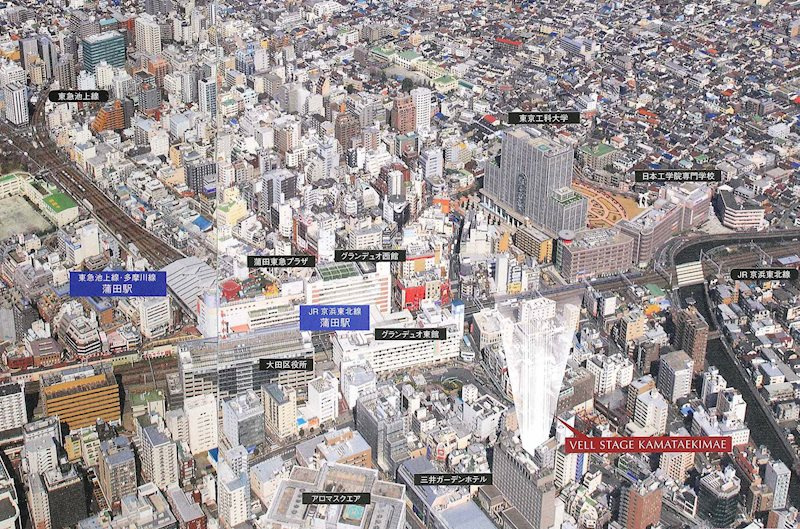 ヴェルステージ蒲田駅前の地図