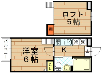 ロフティ西京極郡町の間取り