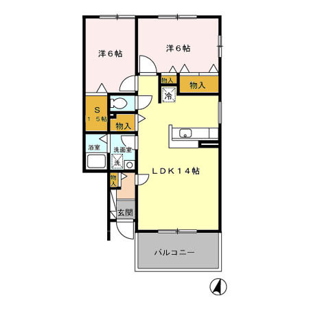 【間取り】 | フェニックスエイトB