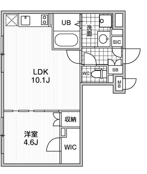 MDM駒沢大学　礼金0　カードキー　築浅の間取り