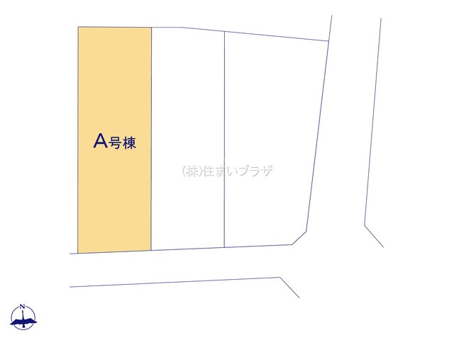 仲介手数料無料）一宮市萩原町林野２８番Ａ棟の区画図