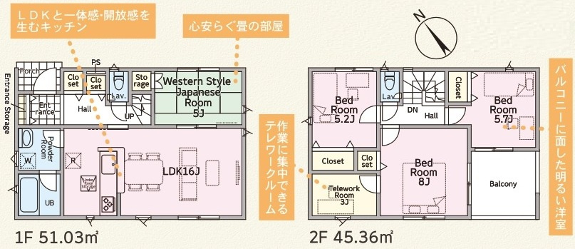 石岡市鹿の子　第1　新築戸建て　2号棟の間取り|間取り図です♪
実際の空間の広さや陽当たり、風通しなどは現地でご確認できます♪