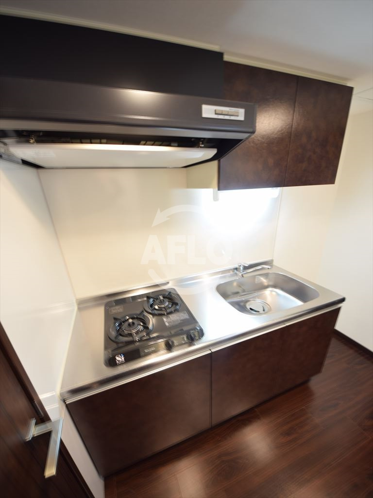 S-RESIDENCE淀屋橋のキッチン|S-RESIDENCE淀屋橋　2口ガスシステムキッチン
