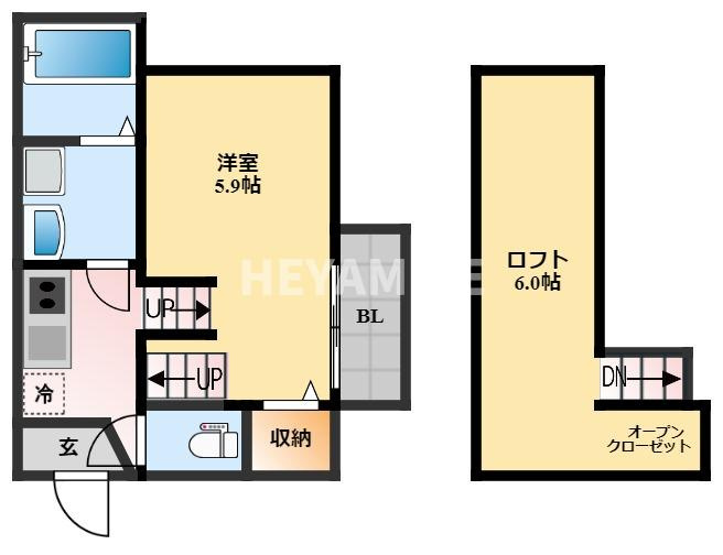 modern palazzo貝津OTTOの間取り