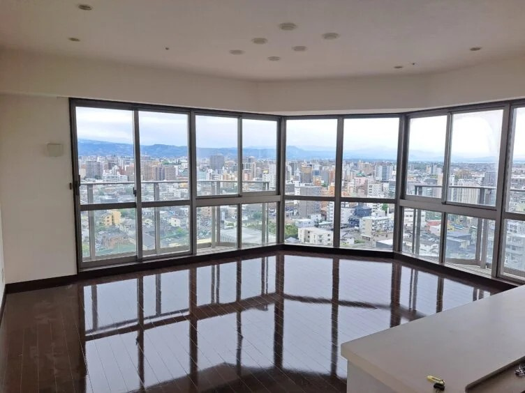 熊本市中央区大江５丁目の賃貸マンションの居間・リビング