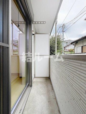 葛飾区金町４丁目のアパートのバルコニー