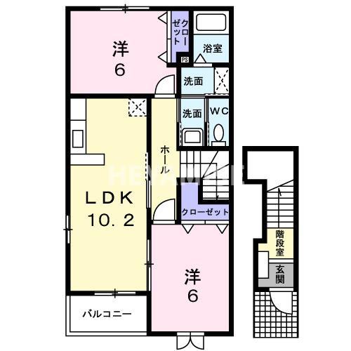 アネックス北門ウエストコートの間取り