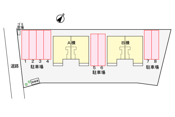 フラワーガーデンⅠの区画図