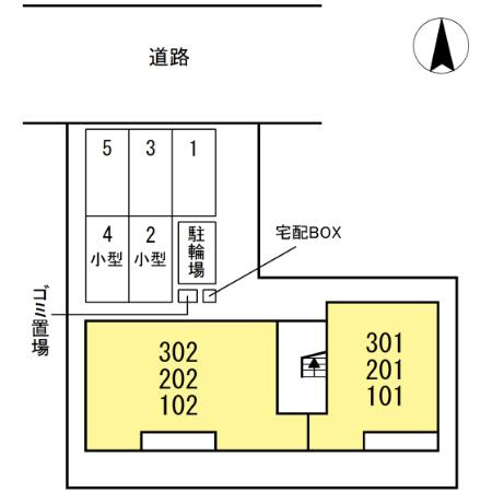 ラフィネ西桜町の区画図