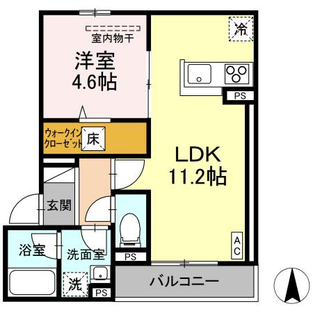 ラフィネ西桜町の間取り