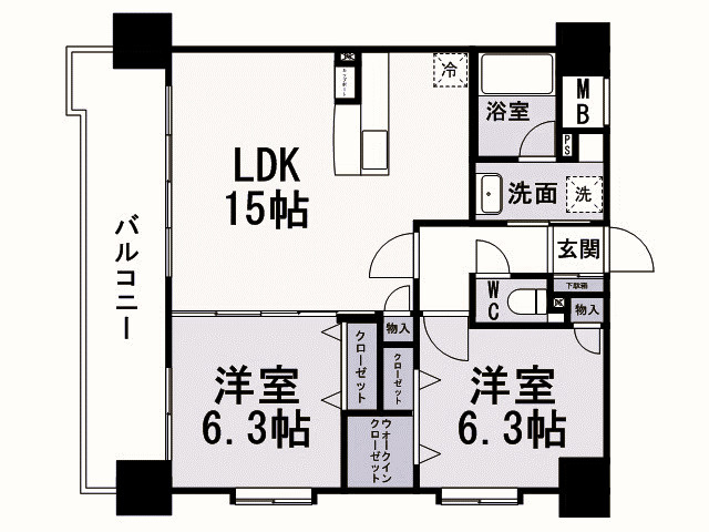 グランヒルズ行橋の間取り