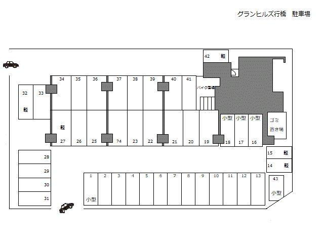 グランヒルズ行橋の区画図