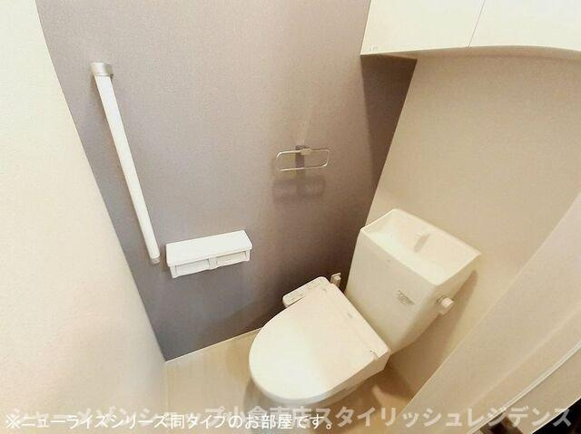 フィールズイーストＢのトイレ|シンプルで使いやすいトイレです