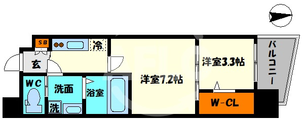 セレニテ堺筋本町プリエの間取り|セレニテ堺筋本町プリエ　間取り