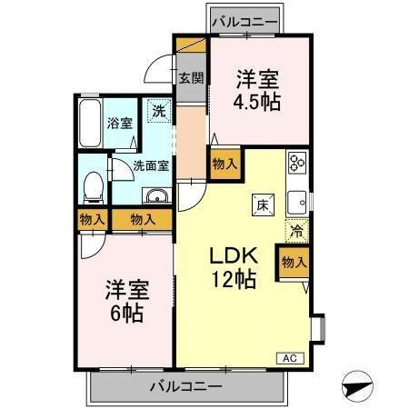 グランディールの間取り