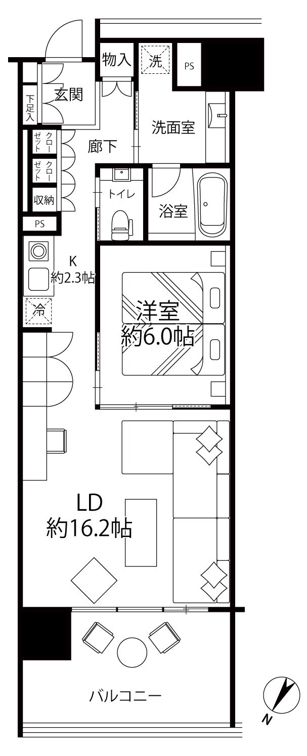 リーガロイヤルリゾート沖縄北谷の間取り