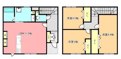 FLOW野中町の間取り