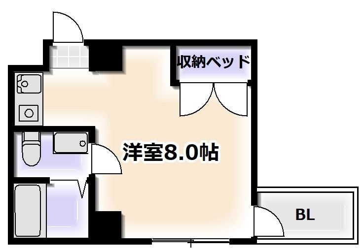 ホワイトハウス公園前の間取り