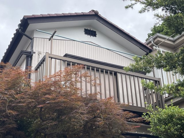 中新宿戸建のバルコニー