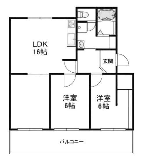 【間取り】 | 醍醐上ノ山団地A-2