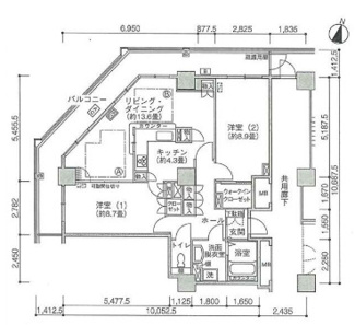 【間取り】 | Ｊタワー西大井イーストタワー