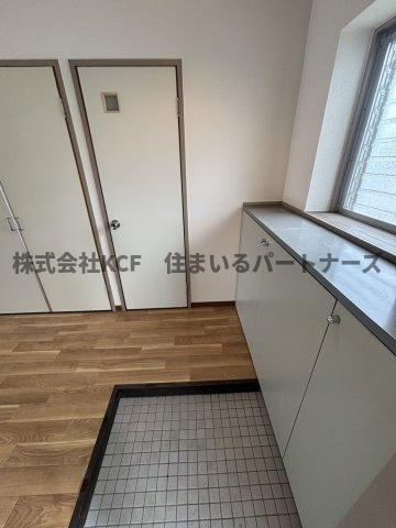 ハイツ櫛原プラスワンの玄関