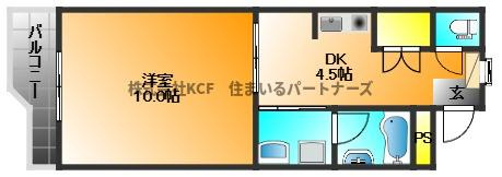 ハイツ櫛原プラスワンの間取り