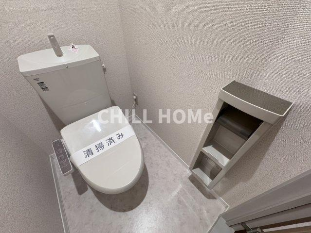 クレールハイツ　Ｂのトイレ|当社、チルホームのHPもご覧ください(^^)/物件情報多数♪