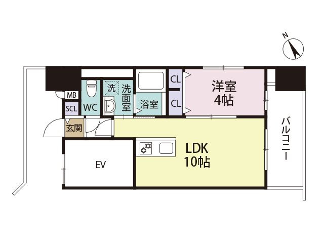 アポロ久留米東の間取り|使い勝手の良い間取りです♪