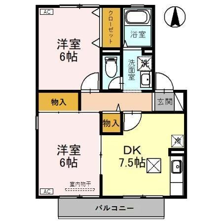 メゾン・パストラル　A棟の間取り