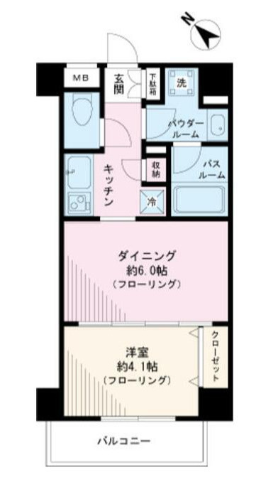 日神デュオステージ代田橋和泉通りの間取り