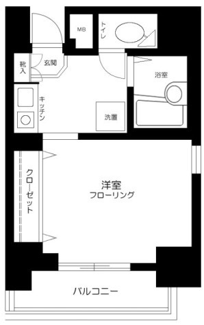クレアシオン渋谷の間取り