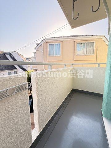 緑が丘ハイツのバルコニー