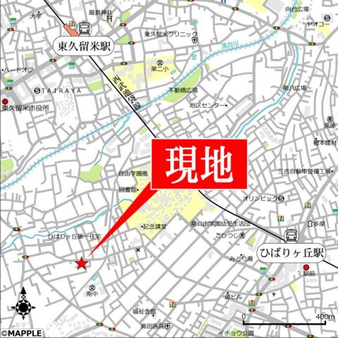 パールハイツの周辺