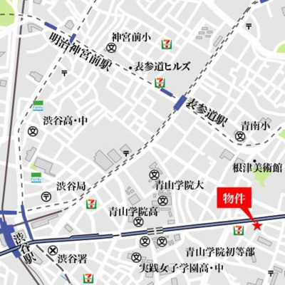 【地図】 | パークナードフィット南青山Ｖｉｓｔａ