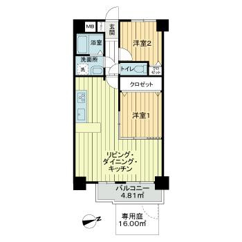 レーベンハイム常盤台の間取り
