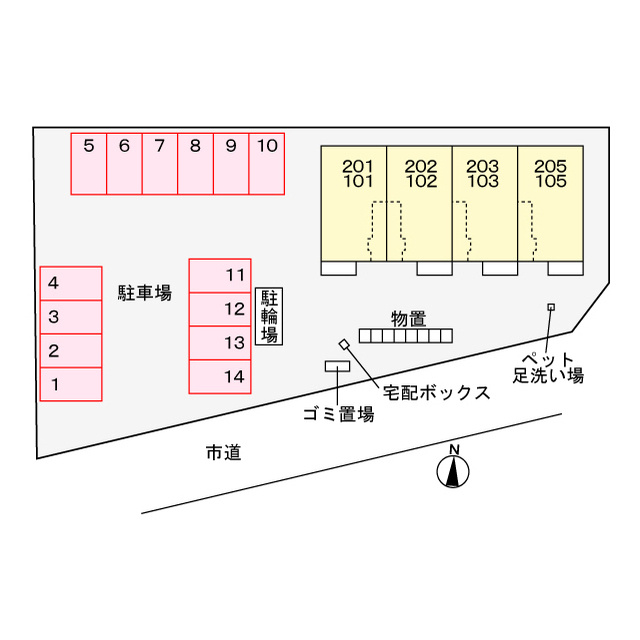 各務原市川島小網町のアパートのその他