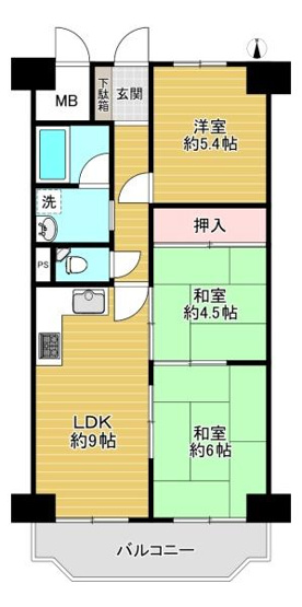 【間取り】 | メトロハイツ今里