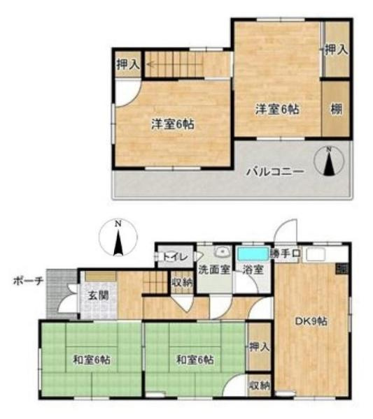 北葛城郡王寺町畠田５丁目　一戸建の間取り