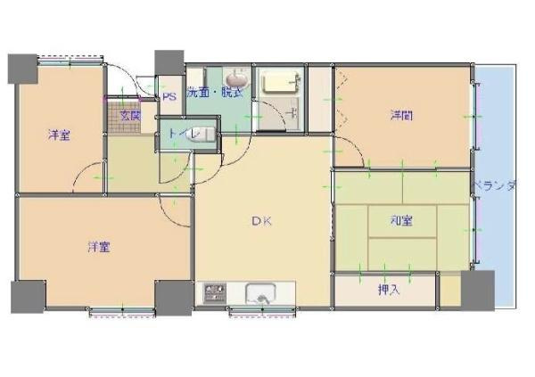 シティハイツ堀止の間取り