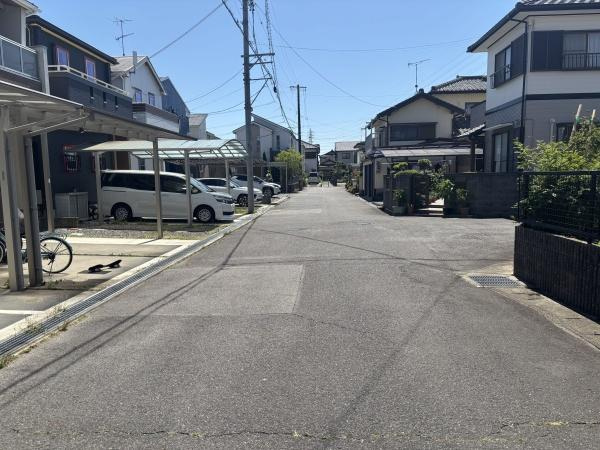 岡崎市中島西町・中古戸建の前面道路含む現地写真|前面道路です。