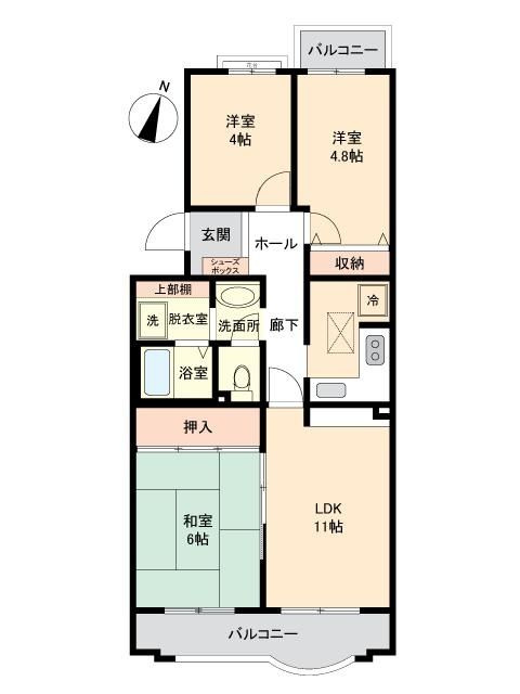 サンコーポ東所沢第2　中古マンション　3階の間取り