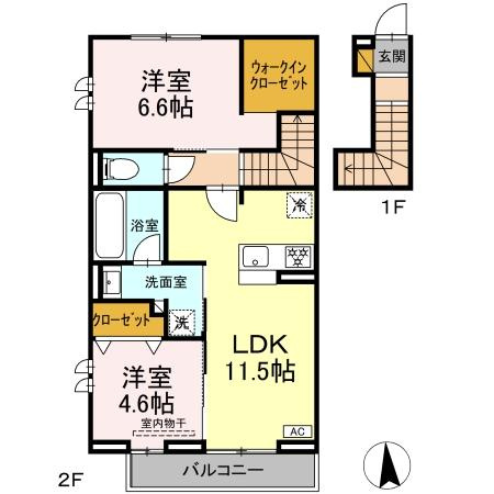リッシュセゾン Oの間取り
